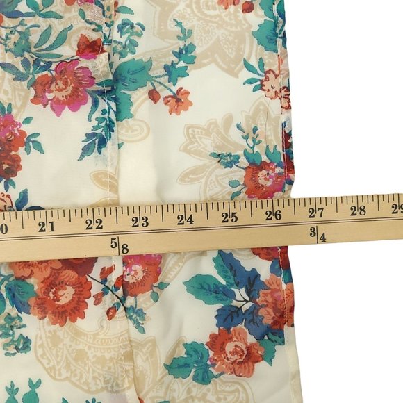 C Est. 1946 Tunic Top Floral Trim Womens Size 18/20W Cotton Blend White - Picture 6 of 16